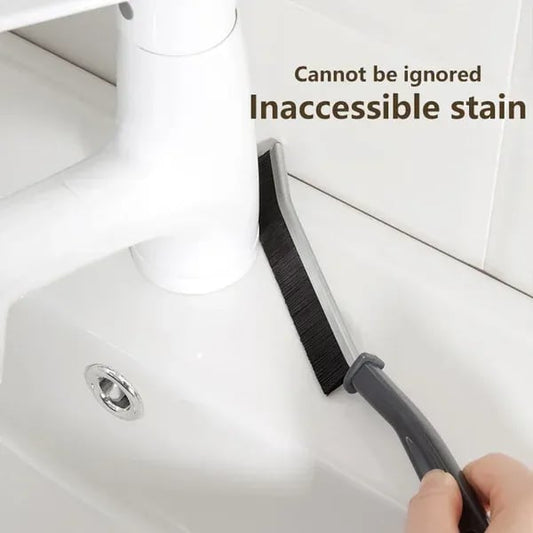Gap Brush with Hard Bristles Cleans dirt from cracks and dead corners. Durable PP bristles, ergonomic handle for kitchen, bathroom and furniture gaps