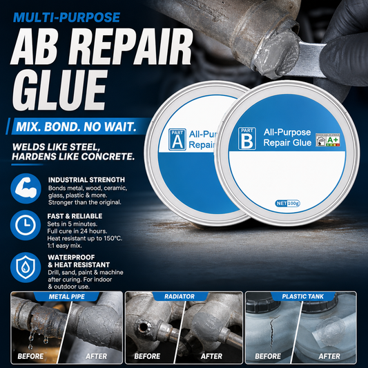 | AB Super Glue: Brings broken items back to life strong yet flexible, won t crack