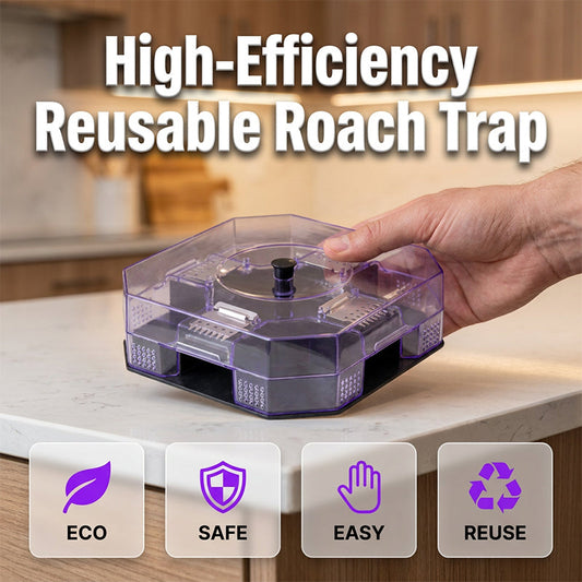 Reusable Effective Roach Trap Non-Toxic Sticky Cockroach Catcher for Kitchen Home Indoor Pest Control